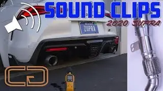 CG Precision downpipe Audio clips vs Stock | 2020 supra
