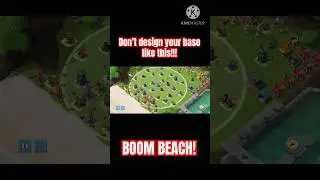 WORST BASE DESIGN IN BOOM BEACH!!! #shortvideo #gameplay #supercell #boombeach #boombeachgameplay