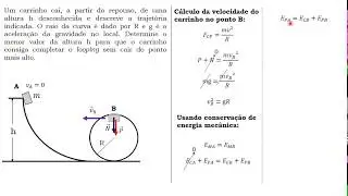 Conservação de energia mecânica e o problema do looping