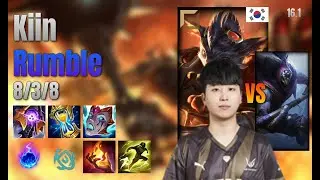 Kiin Top Rumble vs Jax lol KR solo rank Full Game 16.1 | 기인 럼블 vs 잭스
