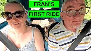 Fran's First Ride... in our Citroen Acadiane