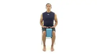Sitting Heel Raises with Block 1024