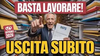 🚨 SMETTI DI LAVORARE SUBITO: IL TRUCCO INPS PER L'USCITA ANTICIPATA! 💰