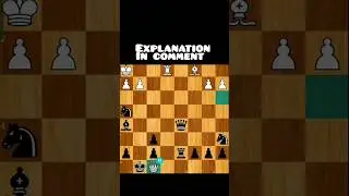 Brilliant queen sacrifice ! #short #chess