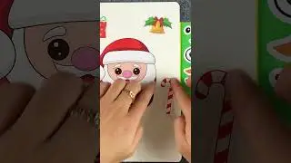 Santa Claus Squishmlow Decorating Sticker Book #sticker #santaclaus  #decorate #paperdiy  #shorts