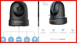Amcrest 4MP UltraHD Indoor WiFi Camera, Security IP Camera with Pan/Tilt