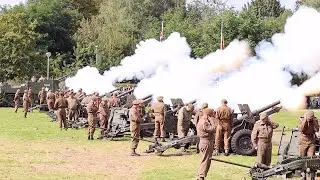 Liberation Task Force XXX Corps / Howitzer battery shooting / operation market garden 2024