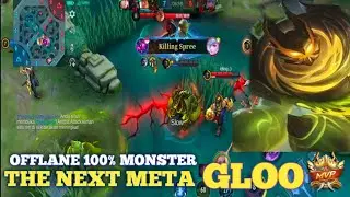 NEW META!!Gloo Offlane 100% Monster - Gloo Best Build 2022 Mlbb #glootopglobal #gloo