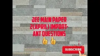 JEE MAIN PAPER 2(APRIL 2019) PAPER WITH ANSWERS