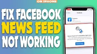 how to fix Facebook news feed not working on iPhone 2023 | F HOQUE |
