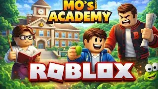 Today we play roblox mo's academy and it was super fun