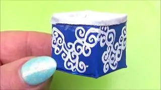 Diy miniature storage box │ How to make a miniature storage box │ Diy storage box for dollhouse