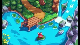 Waterfall | Pixel Art Loop Animation in Aseprite [01]
