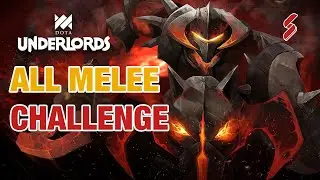 All Melee Challenge Build | 3 Stars Chaos Knight and Legion Commander | Dota Underlords Strategy
