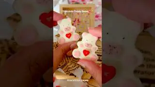 Let&rsquo;s Make Chocolate Teddy Bears For Valentine&rsquo;s Day ❤️🧸 #valentines #chocolate #shorts #easyrecipe