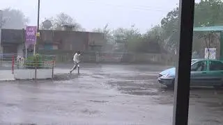 Thunderstorm in india | India monsoon rain heavy around Alang Market