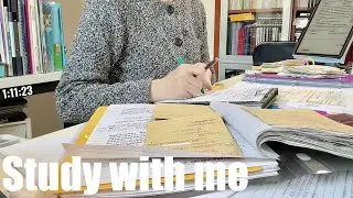 STUDY WITH ME 2hrs | Background noise,no music,no break | ASMR | real time｜motivation
