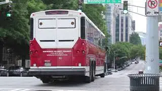 Gwinnett County Transit, GRTA Xpress & CobbLinc PM Rush Commuter Express Buses in Downtown Atlanta