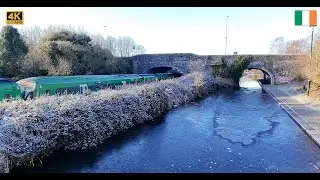 4K Frozen Royal Canal Ireland January 2026 | DJI Neo Drone Footage