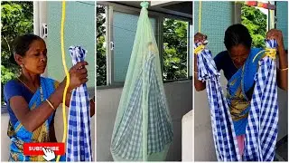 Baby mosquito handle net |வெளி நாட்டவர் வியக்கும் தொட்டிலின் மகிமை | தொட்டில் கட்டுவது எப்படி