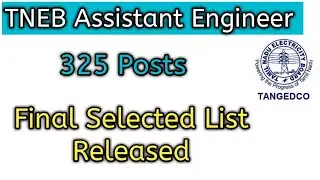 TNEB AE Final Selected List Released