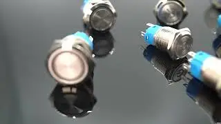 12mm 16mm 19mm 22mm metal push button on off switch power LED