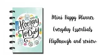 Mini Happy - Everyday Essentials - planner flip through