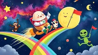 Humpty Dumpty&rsquo;s Space Race! 🚀🥚 | Funny Long Kids Rhyme & Cartoon Adventure
