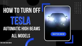 TESLA AUTOMATIC HIGH BEAM SETTING 2022 MODEL S E X Y