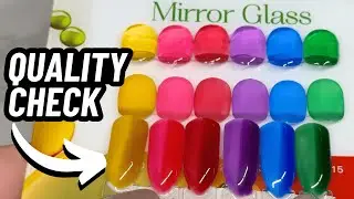 Rainbow Crystal Clear Jelly Gel Nail Polish | Review: Double Rhythm Mirror Glass Gel Set T6-25