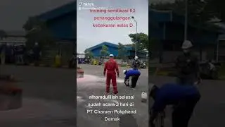 Praktek APAR training K3 Damkar kelas D KEMNAKER