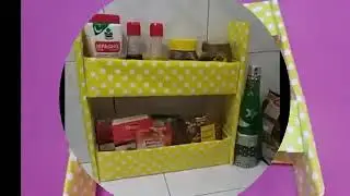 DIY Spices Stand Space saving kitchen Ideas DIY kitchen organizer  Creative Ideas