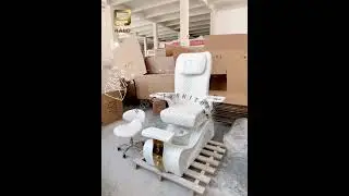 All the fatigue has been cured by the white pedicure chair #nailsalon #nailsupply #salonfurniture