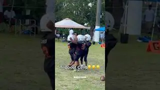 Florida Jits do the trippout celly😂 #7u #football #footballskills #touchdown #viralvideo