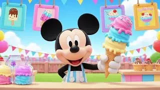 Mickey Mouse Ice Cream Shop Adventure | Fun & Colorful Cartoon for Kids