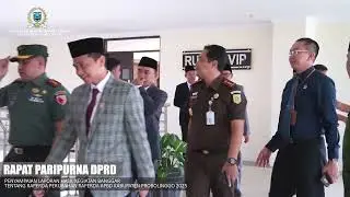 Rapat Paripurna DPRD Penyampaian Laporan Hasil Tentang Raperda Perubahan APBD Kabupaten Probolinggo