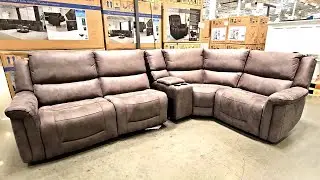 GILMAN CREEK CARLIN FABRIC POWER RECLINING SECTIONAL Shop with us at Costco!!!