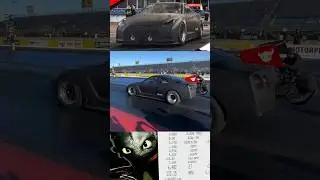 T1 race R35 breaks world record!🤯New R35 record⬆️ #nyce1s #shorts #r35 #turbo #nissan #dragracing