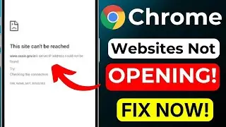 Chrome This Site Can&rsquo;t Be Reached | Chrome Not Opening Websites | Fix Chrome Error 2026