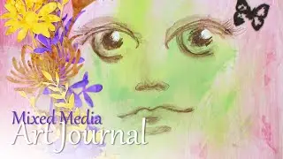 Garden Fairy  |  Mixed Media Art Journal Page