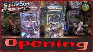 Pokemon TCG: Sun & Moon: Crimson Invasion Opening Hydreigon & Kommo-o Theme Decks