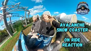 Avalanche Snow Coaster - On Ride Reaction - Rowdy Bear's Smoky Mountain Snow Park