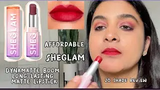 SHEGLAM DYNAMATTE BOOM LONG-LASTING MATTE LIPSTICK | 20 Shades Review