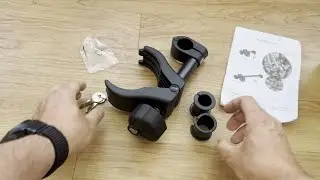 Bullwing Rahmenhalter f&uuml;r Fahrradtr&auml;ger Radhalter abschlie&szlig;bar kurz &Oslash; 25 -30 mm unboxing