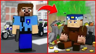KEREM KOMİSER FAKİR OLDU, FAKİR POLİS OLDU! 😱 - Minecraft ZENGİN FAKİR HAYATI