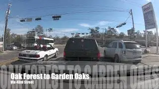 Oak Forest to Garden Oaks via 43rd Street Houston,Tx Go Pro HD Hero2 Camera Test