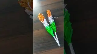 tri color flower /independence day craft ideas 🇮🇳#youtube #shorts #diy