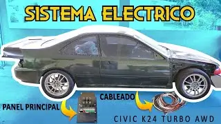 INSTALACION de SISTEMA ELECTRICO!! 😲  | HONDA CIVIC K SWAP K24 AWD TURBO Etapa #8