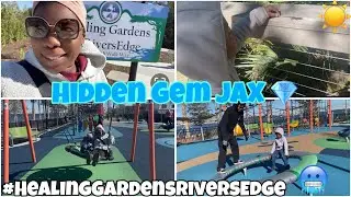 Trying New JAX Park Healing Gardens RiversEdge; Saving A Freezing Lizard 🦎 