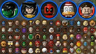 LEGO Marvel Super Heroes 100% Game - All Characters - All Vehicles - All Comics